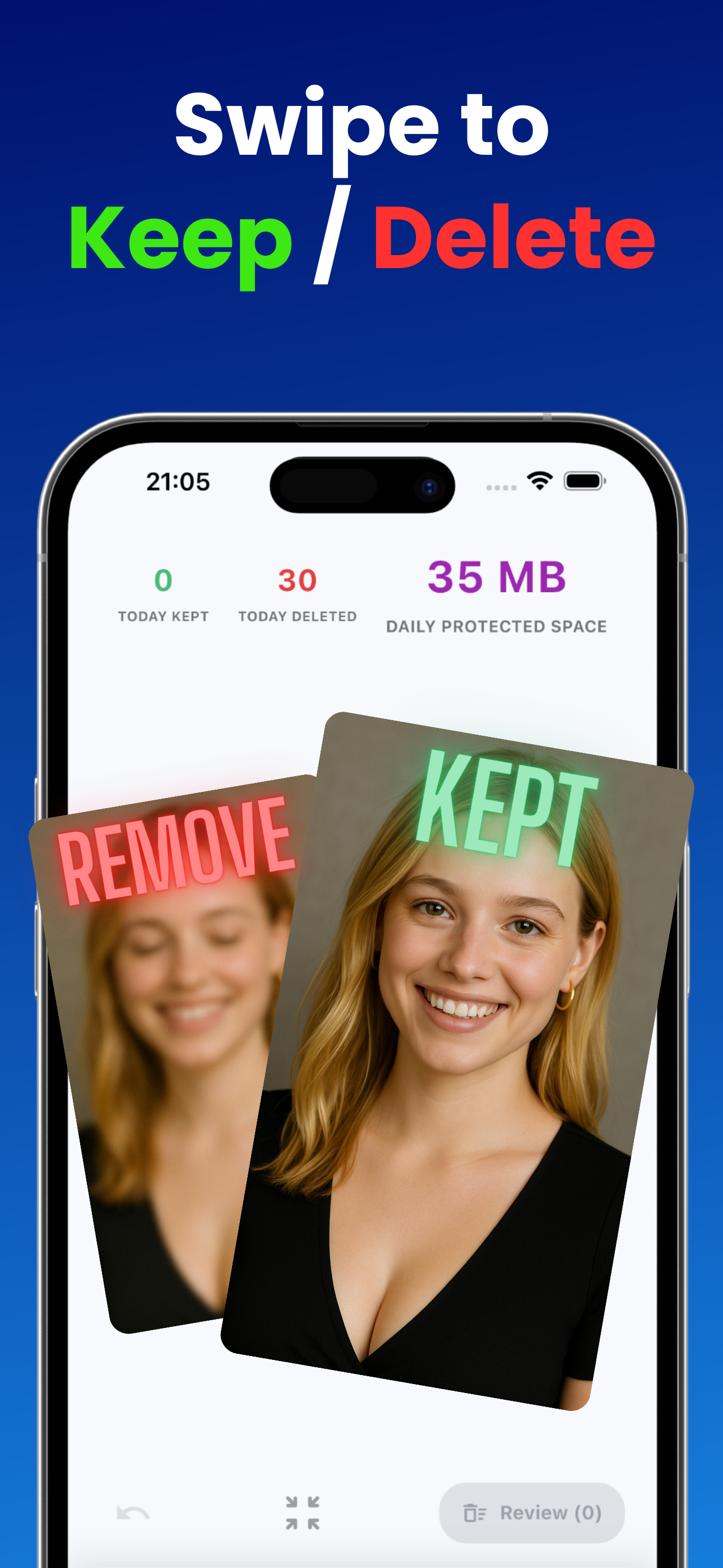 PhotoShift Cleaner App Screenshot